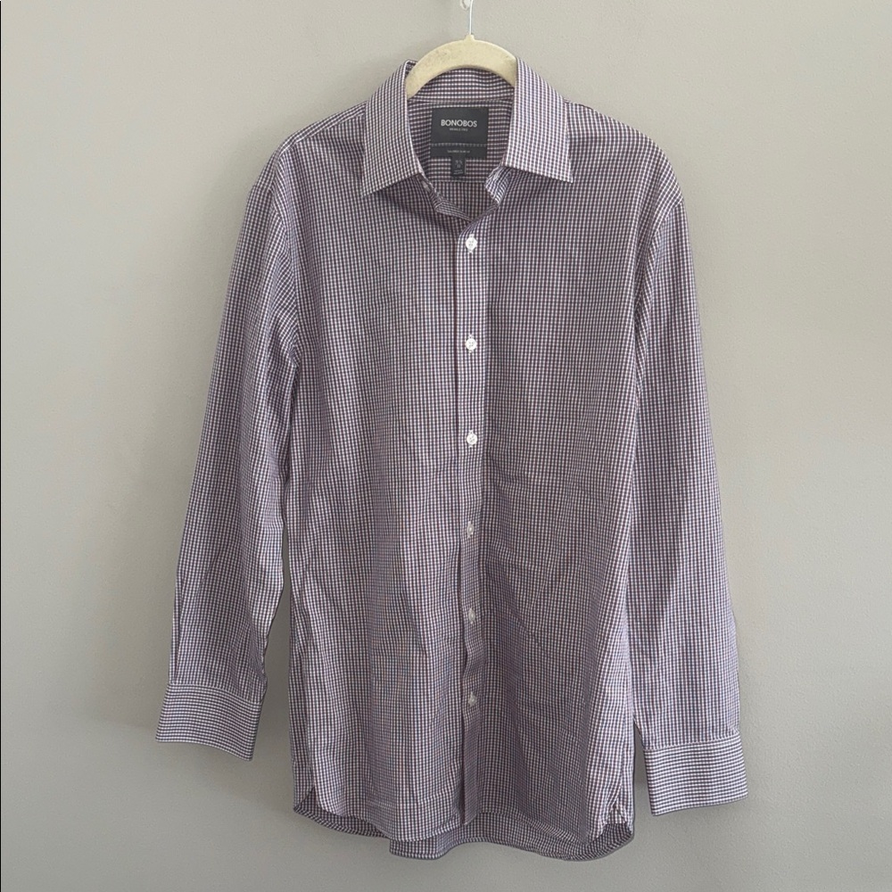 Bonobos Men's Checkered Dress Shirt